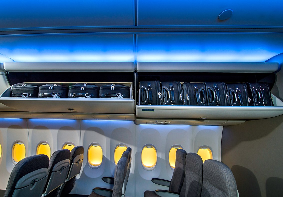 Boeing new overhead compartments Aviación Global